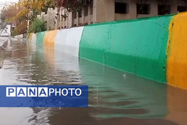 جلوه هایی از باران پاییزی در کاشمر
