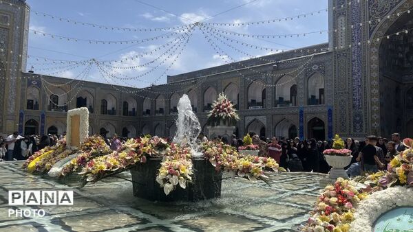 نور خورشید سما بر روی خورشید طوس