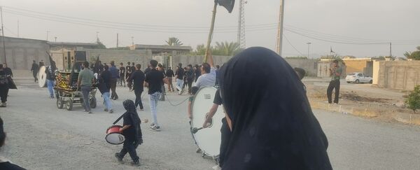 مراسم عزاداری امام حسین‌‌(ع) در روستای باغات