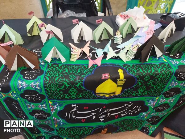 برپایی موکب کودک در جوار شهدای گمنام منطقه ۱۸ 