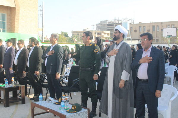زنگ ایثار و مقاومت و زنگ پدافند غیر عامل در بوشهر 
