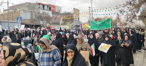 شرکت مردم شهید پرور شهرستان شیروان در راهپیمایی ۲۲ بهمن