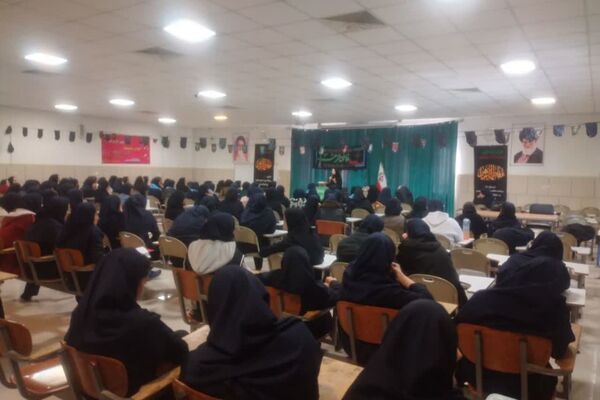 مراسم ایام فاطمیه و موکب فاطمی در دبیرستان علامه اقبال 