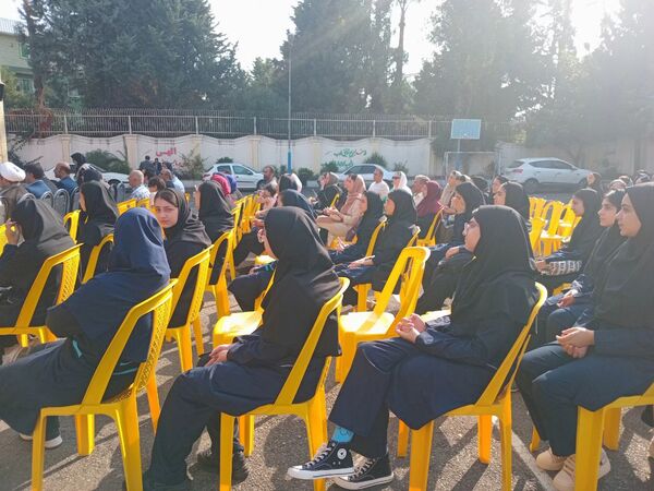 مانور بازگشایی مدارس در دبیرستان جمشیدنژاد شهرستان آمل 