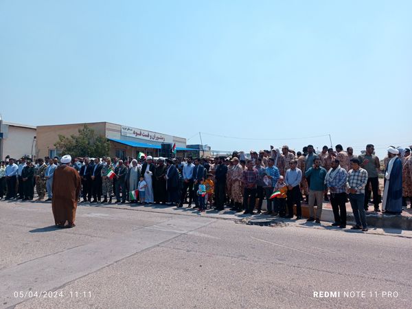 حضور پُر‌شور مردم بوموسی در راهپیمایی روز قدس