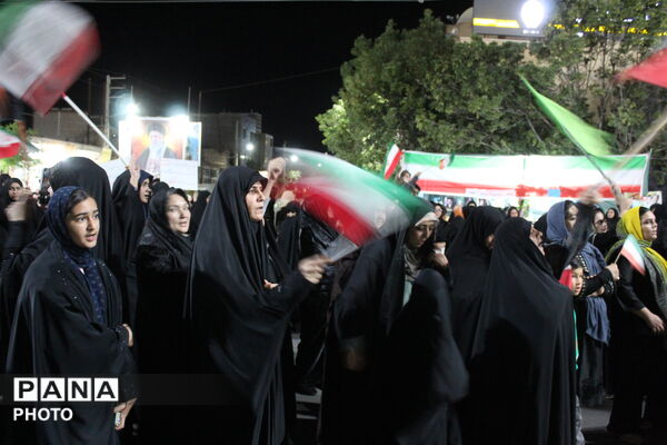 موکب دانش‌آموزی مدرسه الجواد در تجمعات شبانه شهر جوادآباد