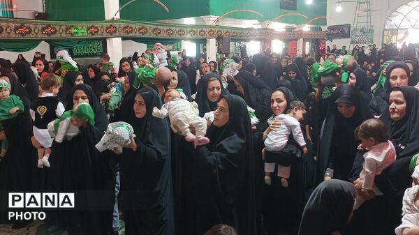 مراسم شیرخوارگان حسینی در مهدیه معلا شهر میلاجرد