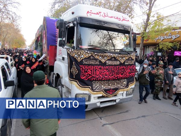 استقبال از شهدای گمنام در شهرستان بجنورد 