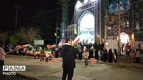 اجتماع پر خروش مردم در آرامگاه بانو بی بی شطیطه شهرستان نیشابور 
