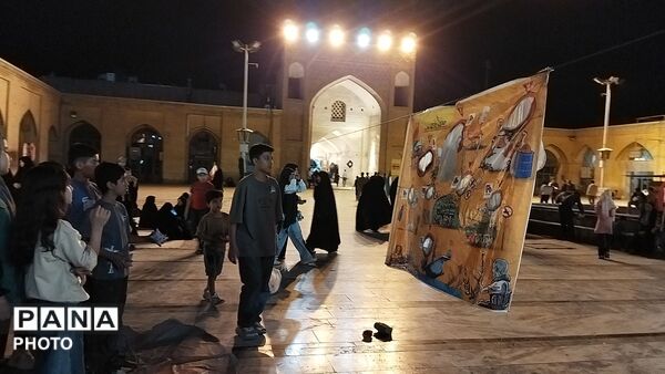 موکب دهه نودی ها در نود و نهمین شب از اجتماعات مردمی نیشابور 