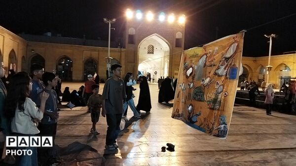 موکب دهه نودی ها در نود و نهمین شب از اجتماعات مردمی نیشابور 