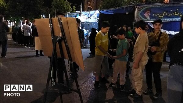 گذری بر موکب جبهه فرهنگیان در نود و دومین شب از اجتماعات مردمی 