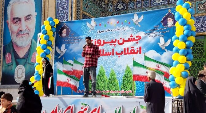 همراهمی بی نظیر مردم کرمان در راهپیمایی ۲۲ بهمن