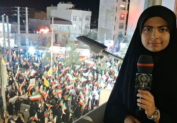 موکب دانش‌آموزان مدارس تیزهوشان قم در اجتماعات شبانه