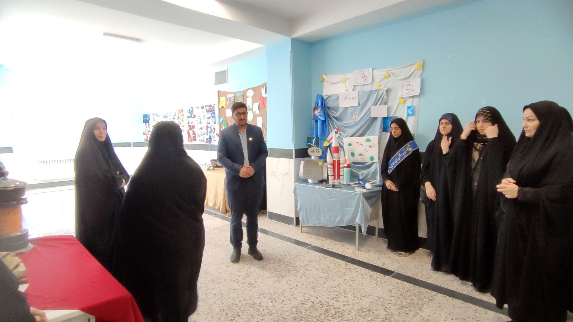 افتتاحیه نمایشگاه مدرسه انقلاب  در سملقان