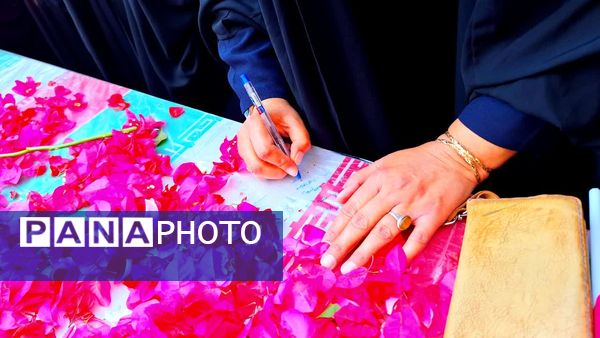 استقبال از شهدای گمنام در دبیرستان حضرت زینب(س) شهرستان لنده