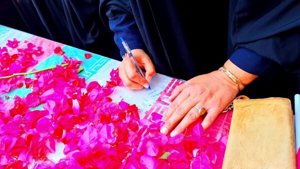 استقبال از شهدای گمنام در دبیرستان حضرت زینب(س) شهرستان لنده