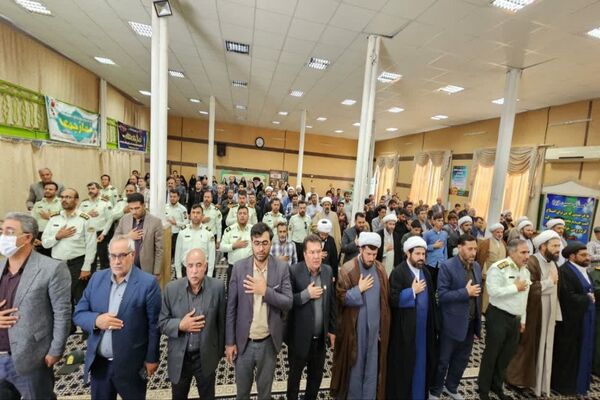 مراسم بزرگداشت شهدای مقاومت و نیروی انتظامی در شهرستان فاروج 