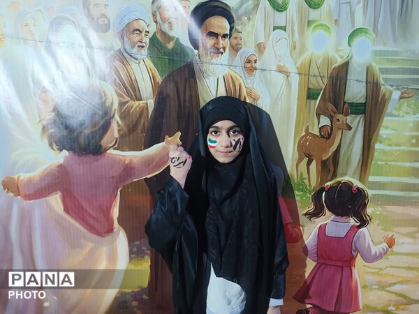 موکبِ کودک و نوجوانان در تجمعات شبانه شهر فارسان