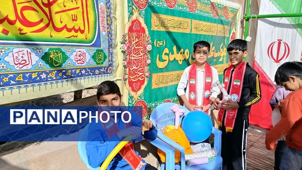 برپایی موکب  توسط هیات دانش‌آموزی و پیشتازان آموزشگاه شهید منصور عامری 