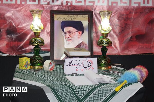 خدمت خادمان موکب بخش تنکمان به زائران رهبر شهید