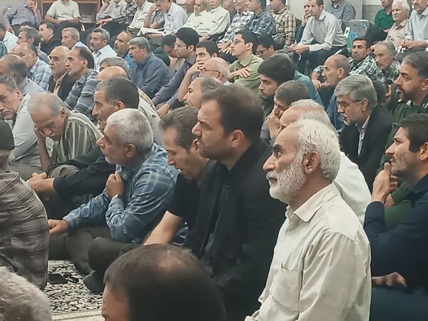 مراسم نخستین سالگرد شهادت شهدای خدمت در مسجد الهادی نیشابور 