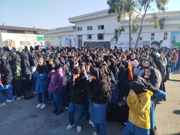 برگزاری صبحگاه مشترک دانش‌آموزی شهرستان هزار سنگر آمل 