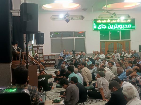 مراسم نخستین سالگرد شهادت شهدای خدمت در مسجد الهادی نیشابور 