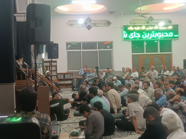 مراسم نخستین سالگرد شهادت شهدای خدمت در مسجد الهادی نیشابور 