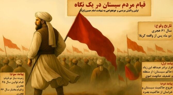 مردم سیستان با قیام خود خون‌خواهی شهدای کربلا را آغاز کردند