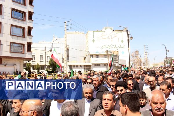 مردم ایلام، در روز جهانی قدس، جنایات صهیونیست‌ها را محکوم کردند