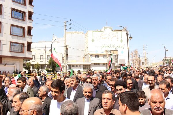 مردم ایلام، در روز جهانی قدس، جنایات صهیونیست‌ها را محکوم کردند