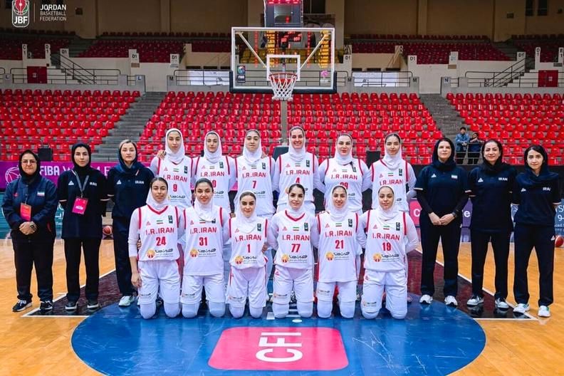 جدال تیم ملی بسکتبال زنان ایران مقابل اردن
