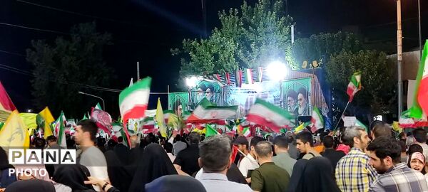 شکوه پرشور مردم در میدان خراسان در عید بزرگ غدیر