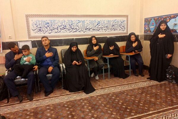 مراسم عزاداری نوگلان فاطمی در دارالقرآن حجت الاسلام قرائتی