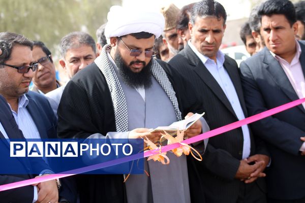 افتتاح زمین چمن روستای محمد آباد چاه ملک 