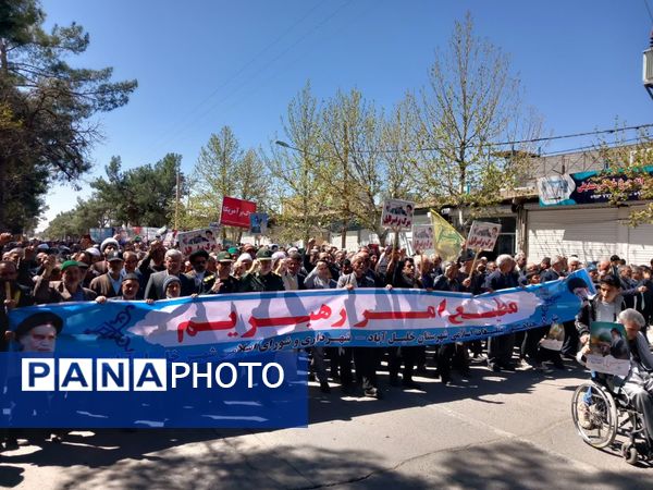 راهپیمایی باشکوه روز جهانی قدس در شهرستان خلیل‌آباد