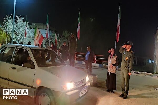 گذری بر رژه خودرویی در شهر بار نیشابور