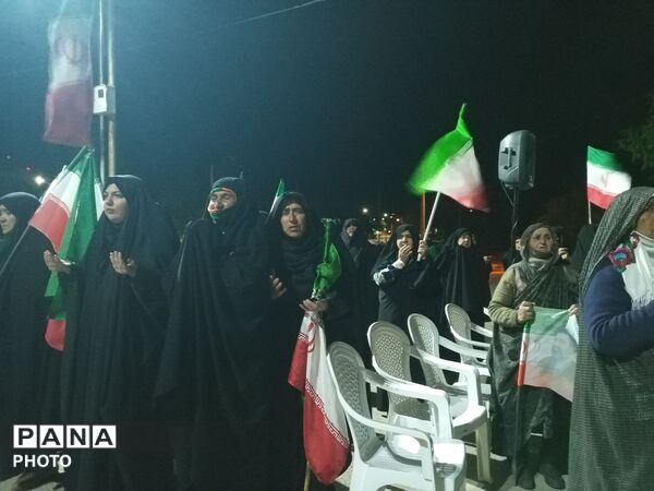 شکوه بصیرت  مردم ولایت مدار شهر بار برای دفاع از وطن 