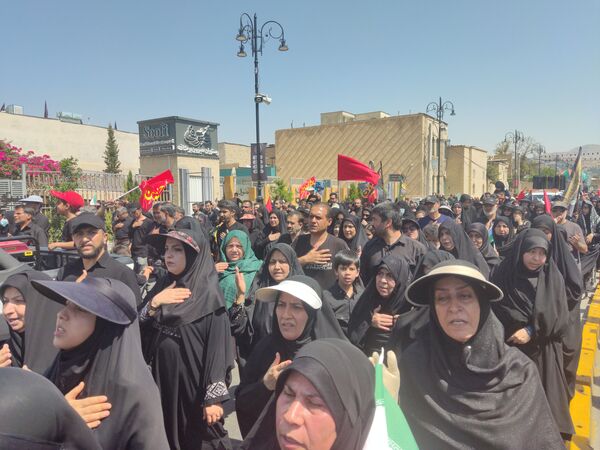 مراسم پیاده‌روی و عزاداری دلدادگان اربعین در شیراز