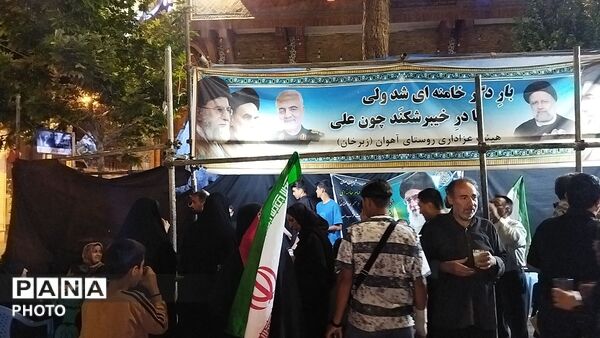 موکب روستای آهوان در هشتاد و دومین شب از اجتماعات مردمی 