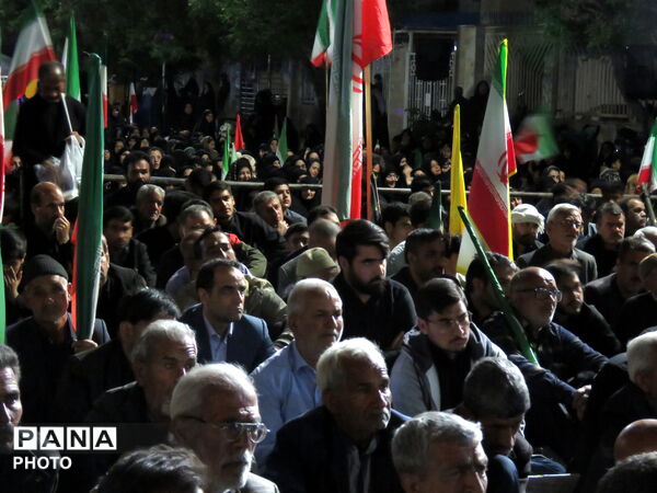 خروش مردم  خلیل آباد در حمایت از رزمندگان اسلام