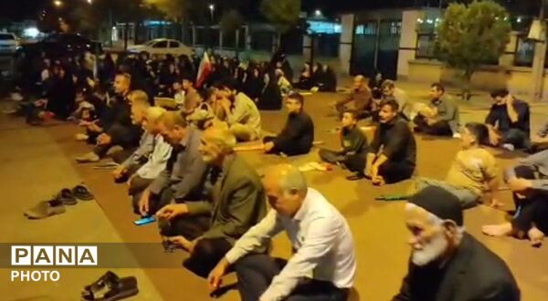 تجمع شبانه مردم انقلابی و شهیدپرور قهاوند 