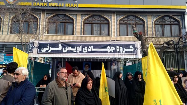 مراسم تشییع نمادین پیکر شهدای مقاومت در مشهد
