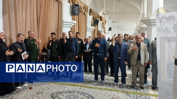 مراسم ترحیم شهید آیت الله رئیسی و همراهانشان در خلیل‌آباد