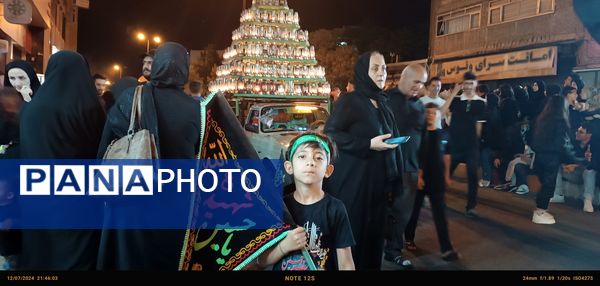 حرکت دسته عزاداری چلچراغ زنجان