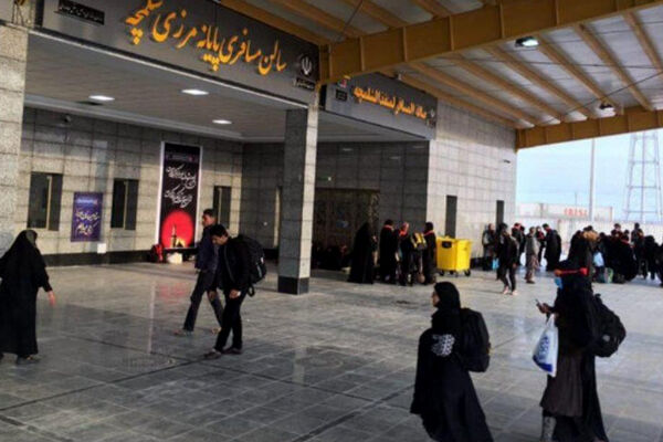 تردد مسافران از سالن اصلی پایانه مرزی شلمچه،در کوتاه‌ترین زمان ممکن، برقرار شد