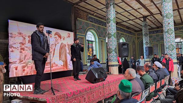 مراسم گرامیداشت چهلم امام شهید در گلزار شهدای  شهر بار نیشابور-۲
