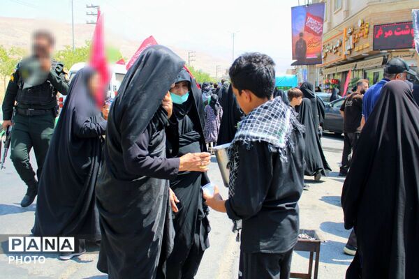 حضور پر رنگ کودکان و نوجوانان حسینی در راهپیمایی جاماندگان اربعین