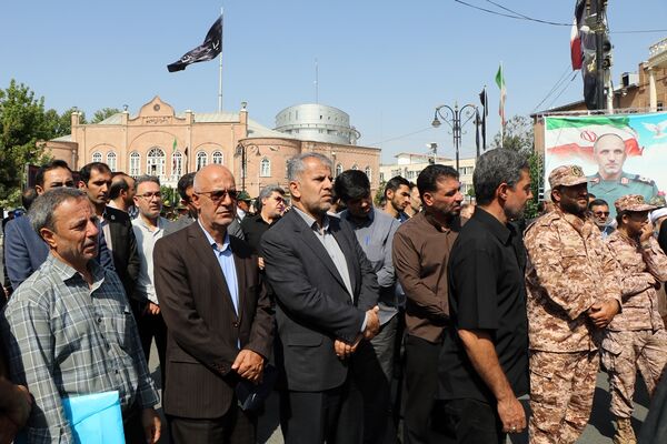 تشییع پیکر شهید نارنجی در ارومیه